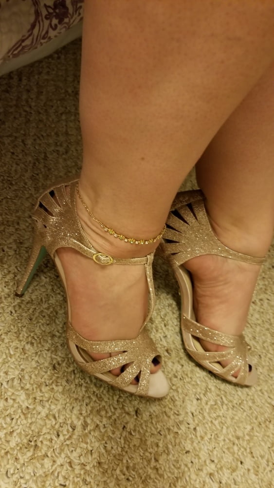 Playing in my shoe closet pretty feet heels flats milf  wife #107233409