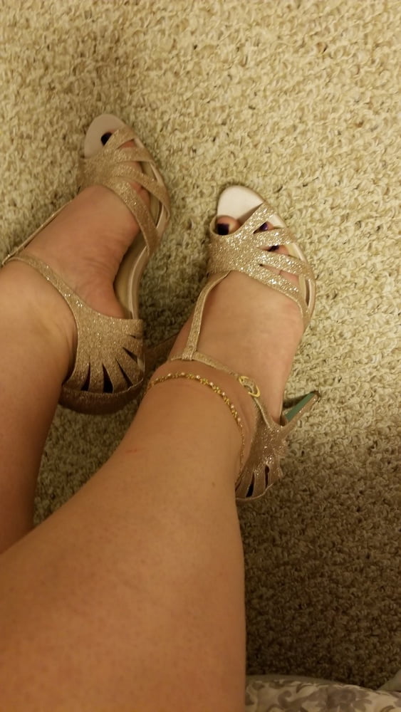 Playing in my shoe closet pretty feet heels flats milf  wife #107233410