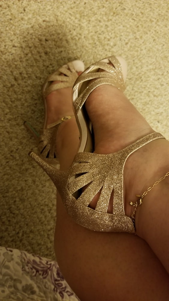 Playing in my shoe closet pretty feet heels flats milf  wife #107233411