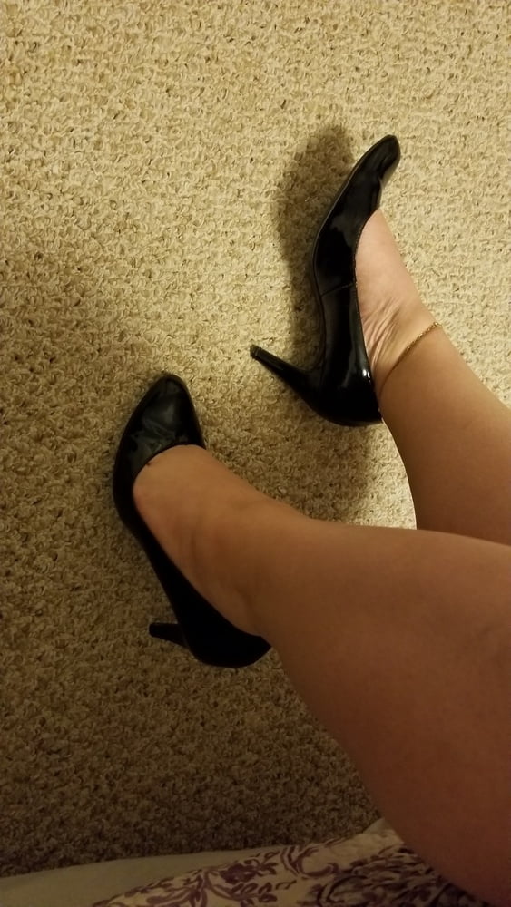 Playing in my shoe closet pretty feet heels flats milf  wife #107233413