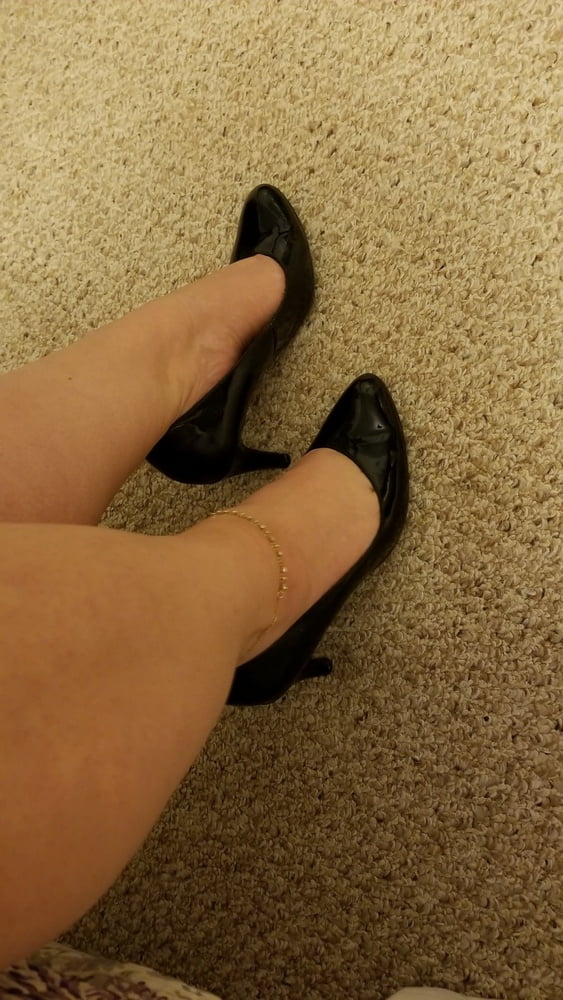 Playing in my shoe closet pretty feet heels flats milf  wife #107233415