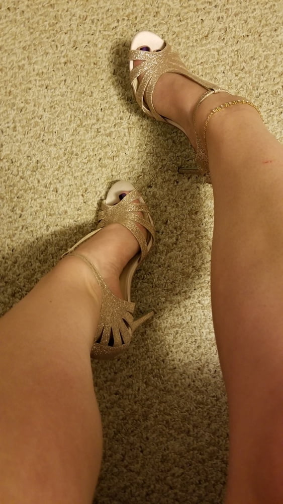 Playing in my shoe closet pretty feet heels flats milf  wife #107233416