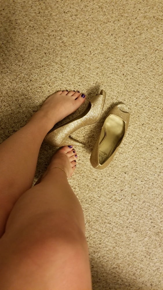 Playing in my shoe closet pretty feet heels flats milf  wife #107233417