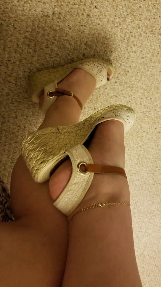 Playing in my shoe closet pretty feet heels flats milf  wife #107233418