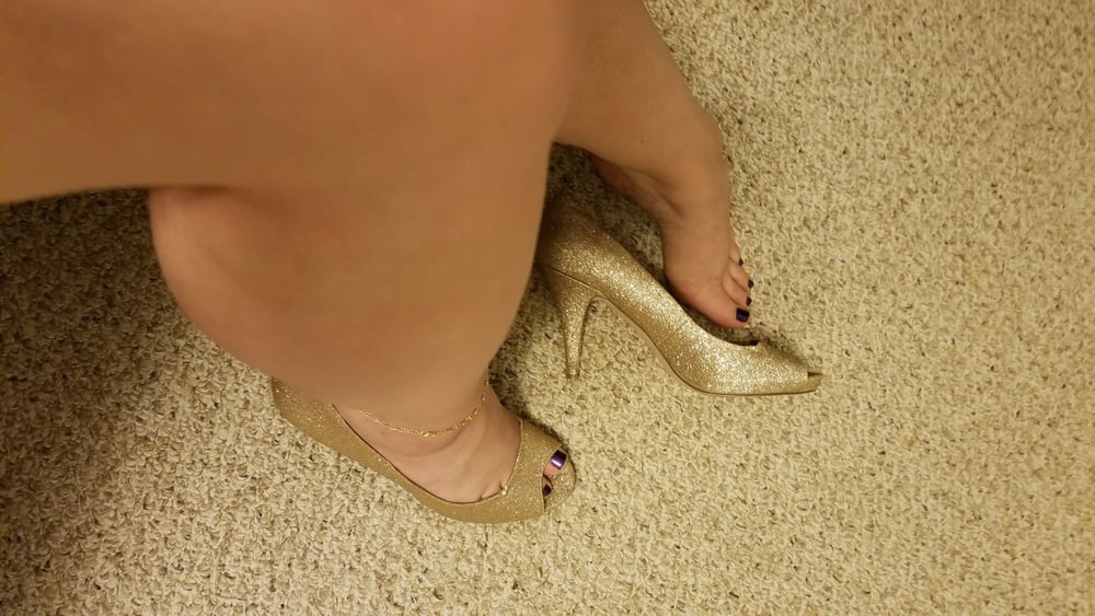 Playing in my shoe closet pretty feet heels flats milf  wife #107233419