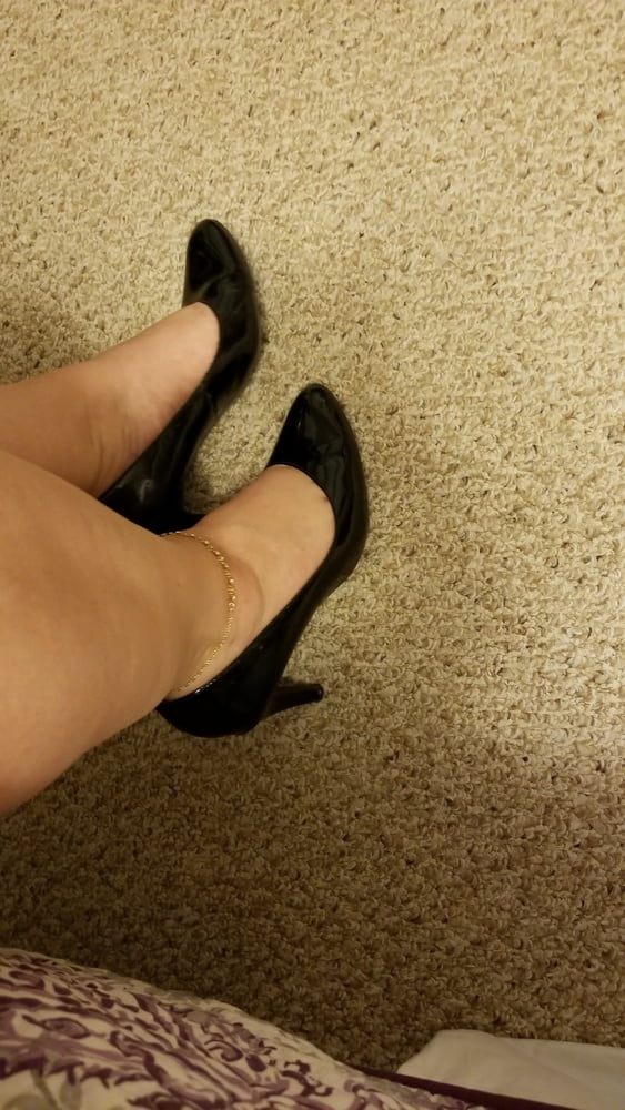 Playing in my shoe closet pretty feet heels flats milf  wife #107233420
