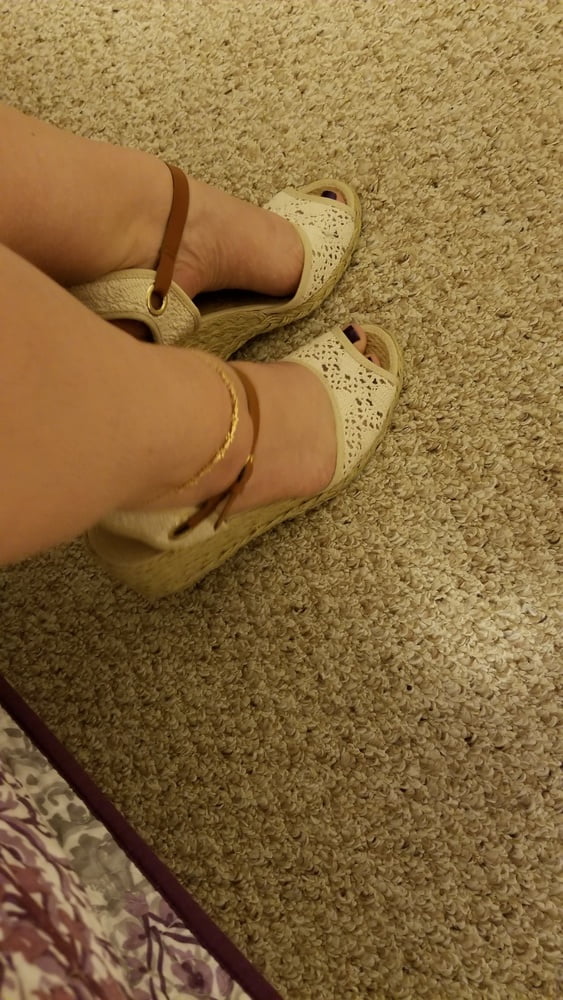 Playing in my shoe closet pretty feet heels flats milf  wife #107233425