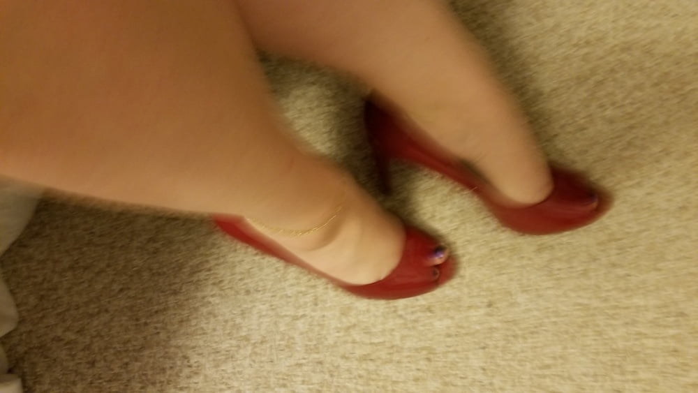 Playing in my shoe closet pretty feet heels flats milf  wife #107233430