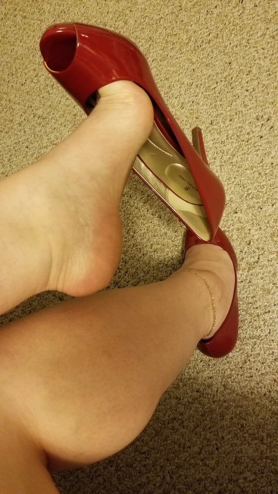 Playing in my shoe closet pretty feet heels flats milf  wife #107233439