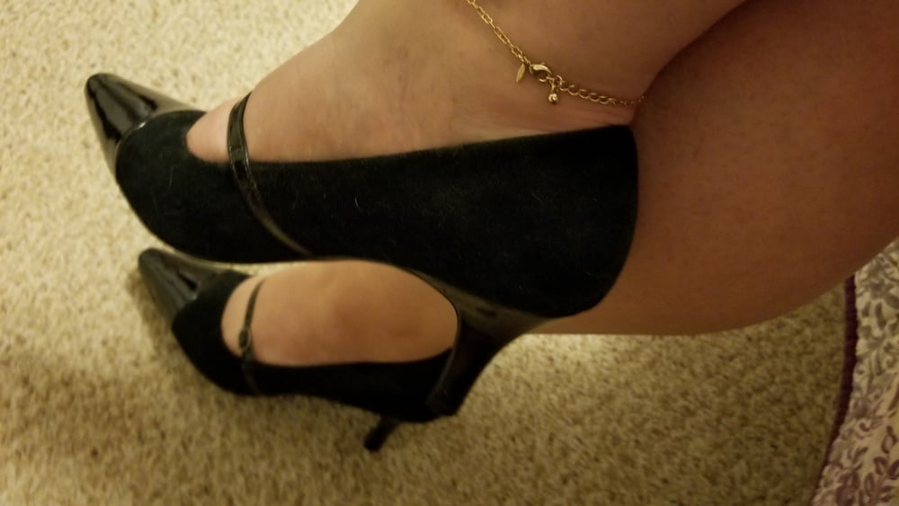 Playing in my shoe closet pretty feet heels flats milf  wife #107233440