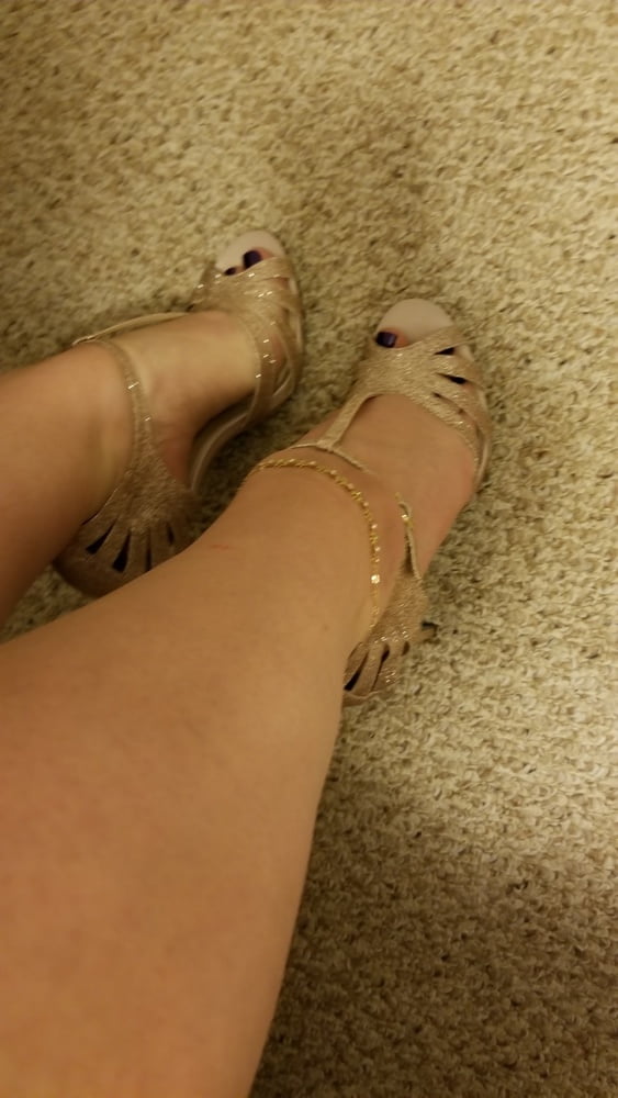 Playing in my shoe closet pretty feet heels flats milf  wife #107233442