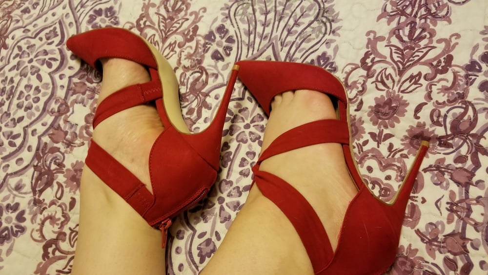 Playing in my shoe closet pretty feet heels flats milf  wife #107233447