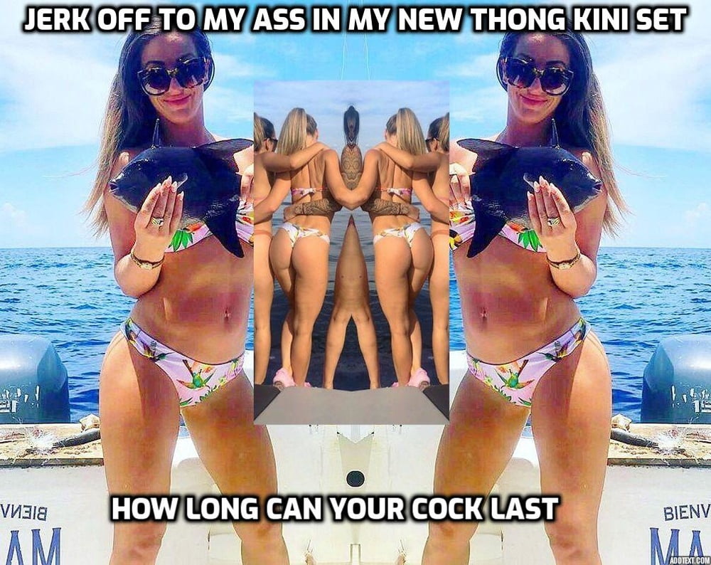 Sarah Haulin&#039; Ass Fish Thong Bikini For Masterbational Use #88578160