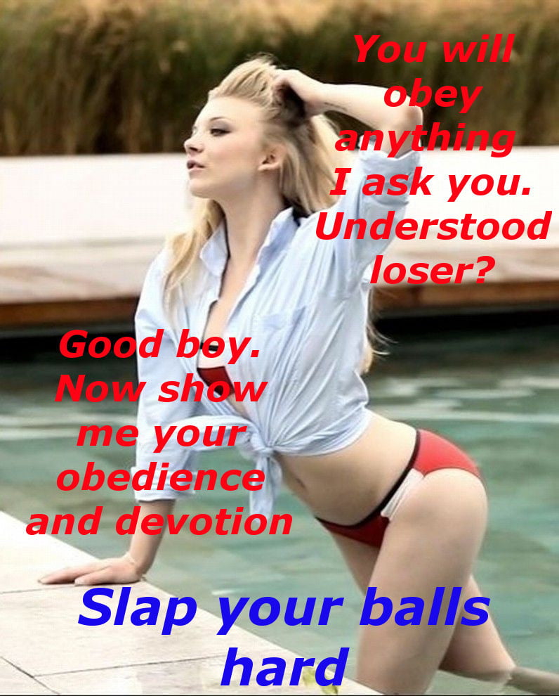 Celeb Femdom Captions 9 CBT, humiliation(taken from tumblr) #103511635