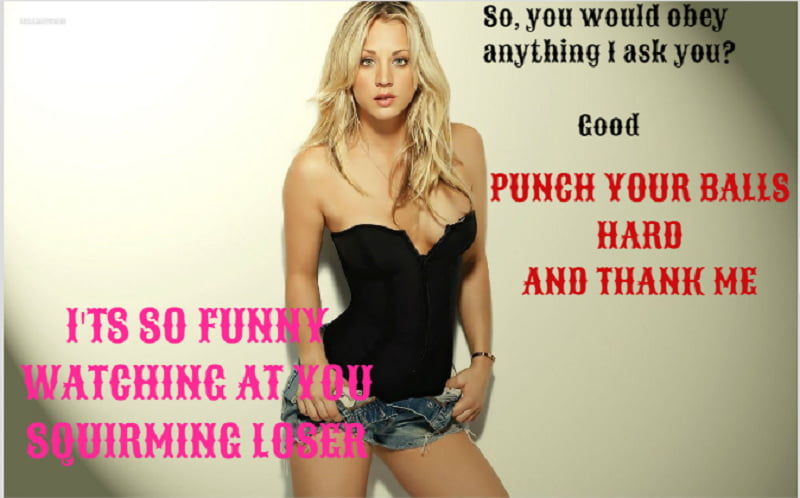 Celeb Femdom Captions 9 CBT, humiliation(taken from tumblr) #103511656