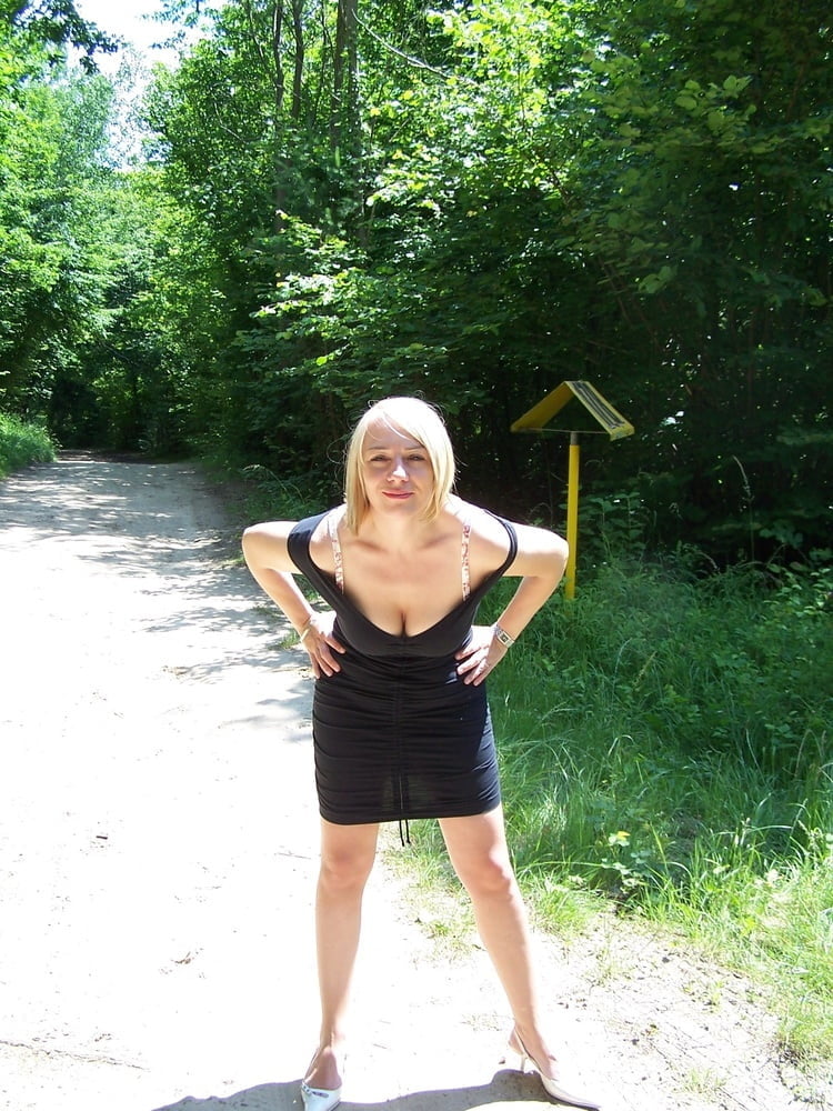 Blond friend's exwife naked in the forest
 #96171824