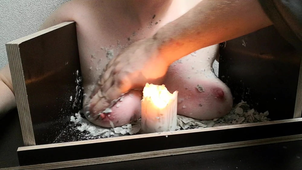 The tit torture device - extrem hot candle wax Part 2 #106879160