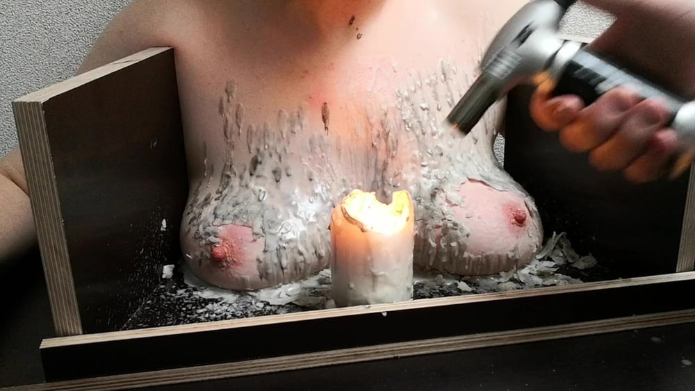 The tit torture device - extrem hot candle wax Part 2 #106879178