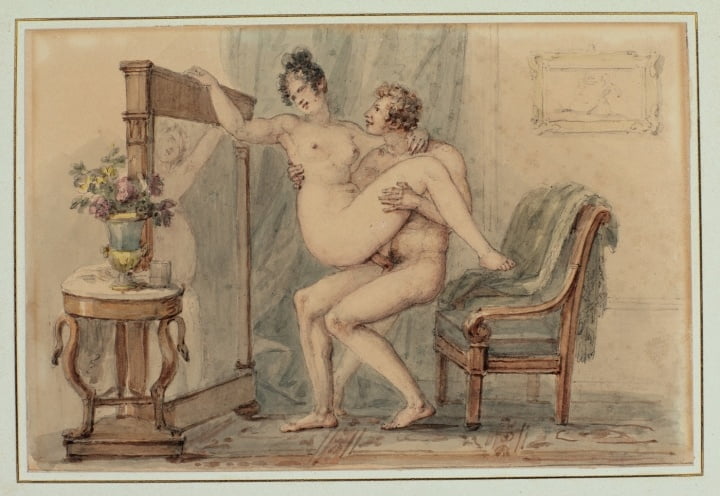 Erotische Zeichnungen des 19. Jahrhunderts
 #80172179