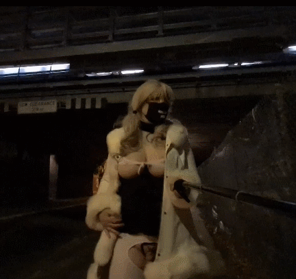 Public flashing in fur and eating my cum #106844789