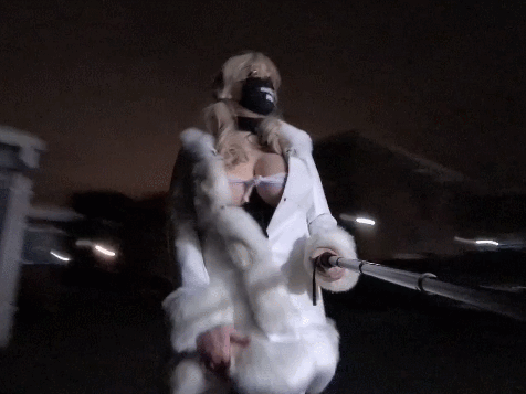 Public flashing in fur and eating my cum #106844807