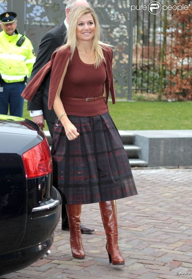 Female Celebrity Boots &amp; Leather - Queen Maxima #99154816