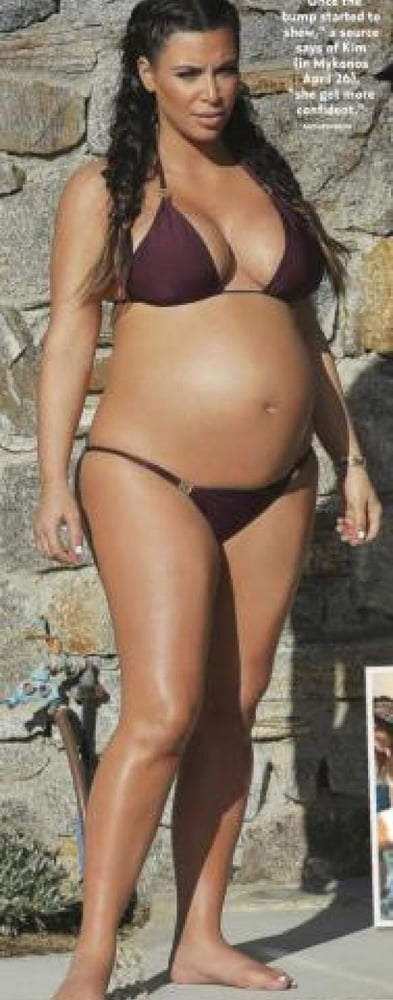 Pregnant celebrities in the beach #104315096