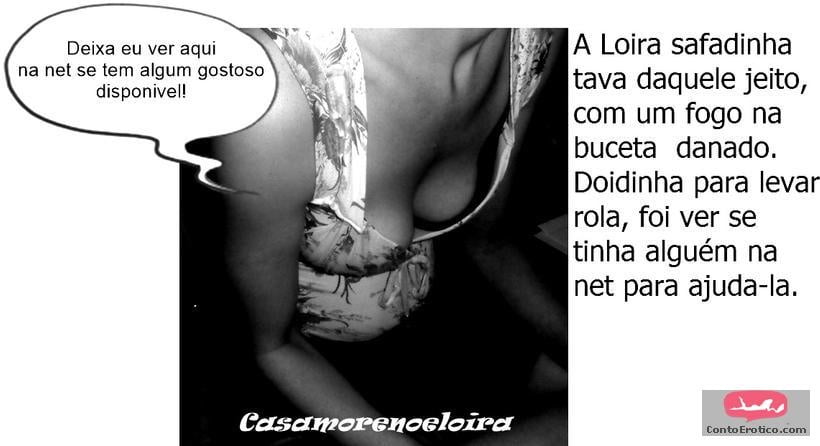 Loira e o pedreiro ( quadrinhos da loira)
 #91363718