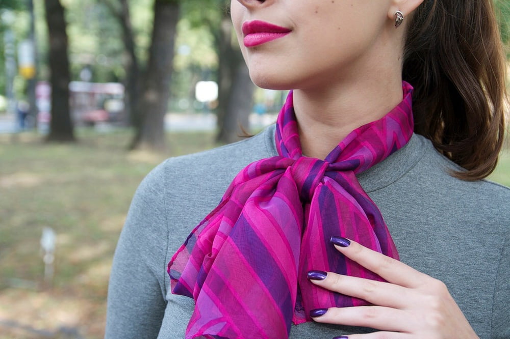 Silk scarf fetish #96452427