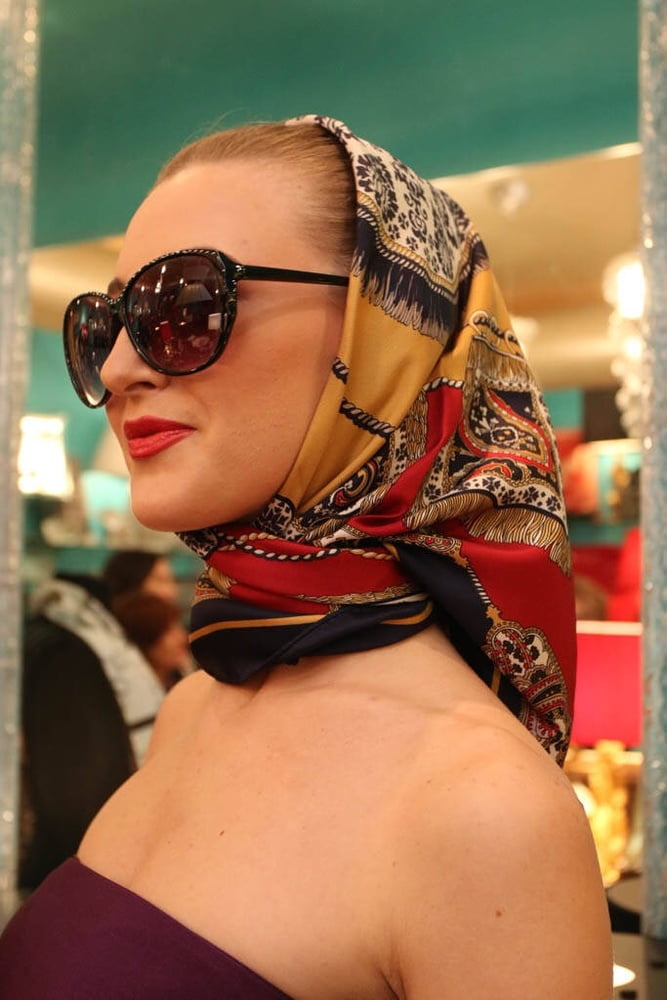 Silk scarf fetish #96452436
