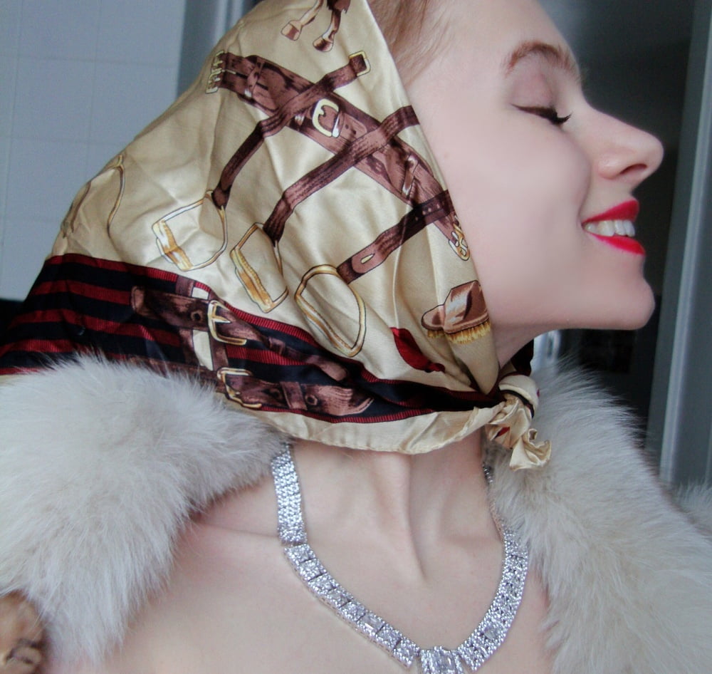 Silk scarf fetish #96452465