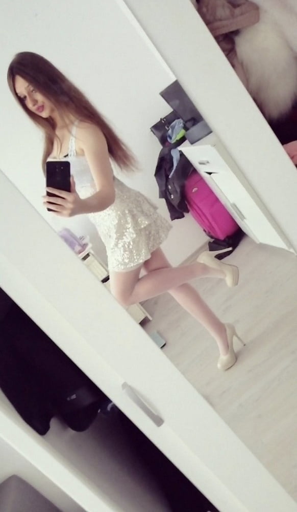 Polish hot tight girl stockings pantyhose selfie high heels #105366765