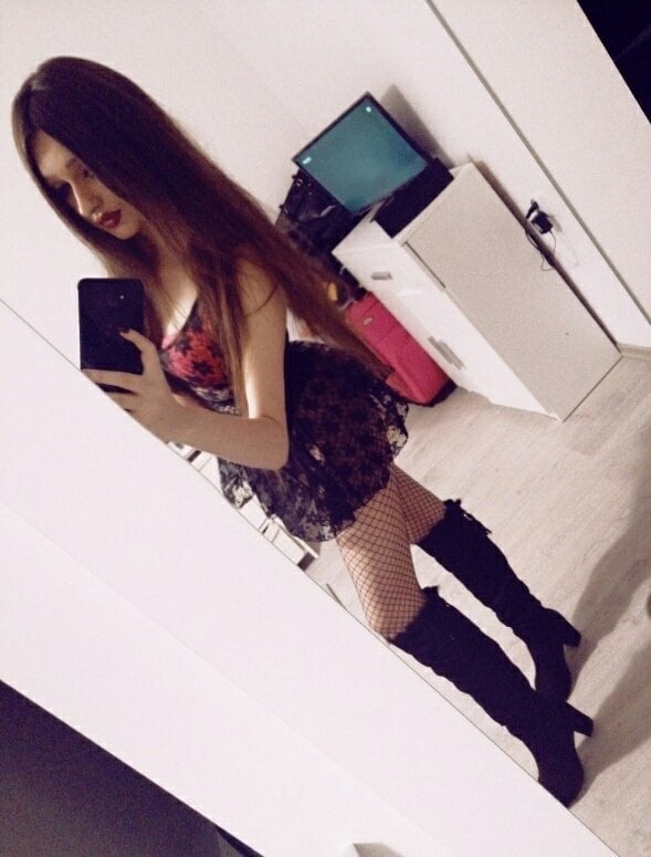 Polish hot tight girl stockings pantyhose selfie high heels #105366880