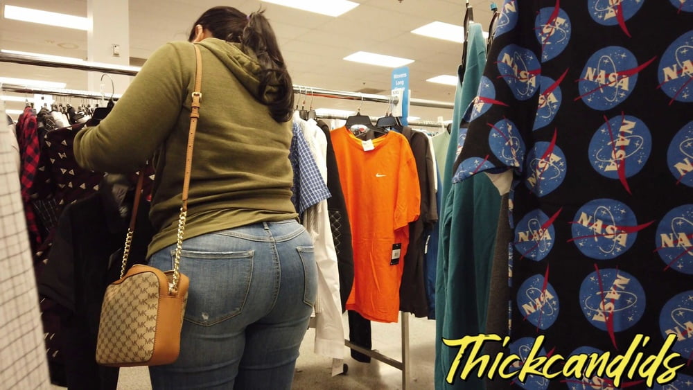 Fat ass Latina Mami in jeans #96483172