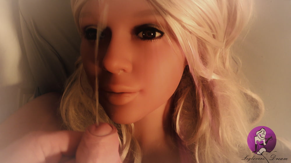 Hot Blonde Real Doll gets fantastic Facial #106897814