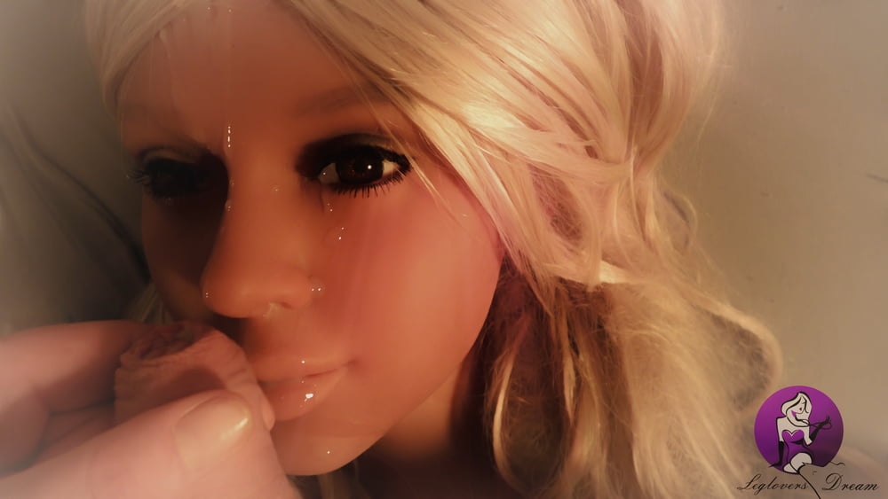 Hot Blonde Real Doll gets fantastic Facial #106897818