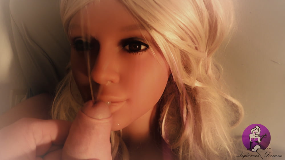 Hot Blonde Real Doll gets fantastic Facial #106897820