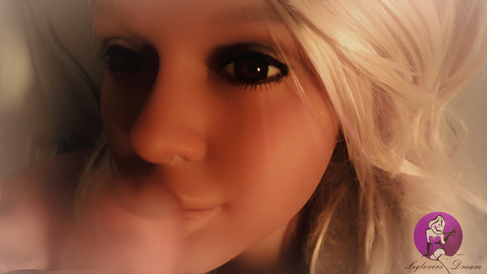 Hot Blonde Real Doll gets fantastic Facial #106897821