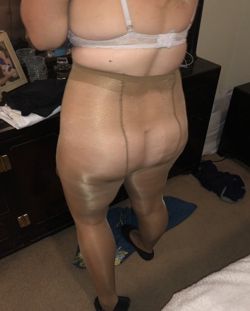 Sexy blond bbw in pantyhose #98758924