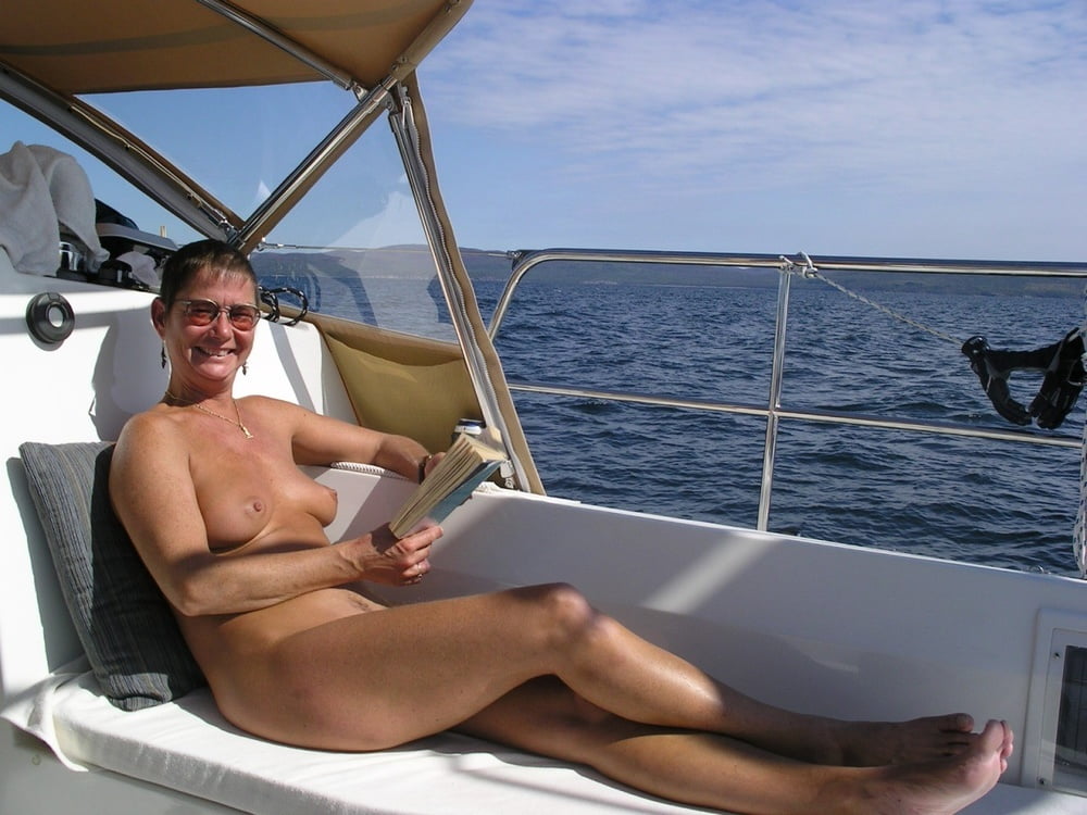 Grannies and matures naked on a boat #98139579