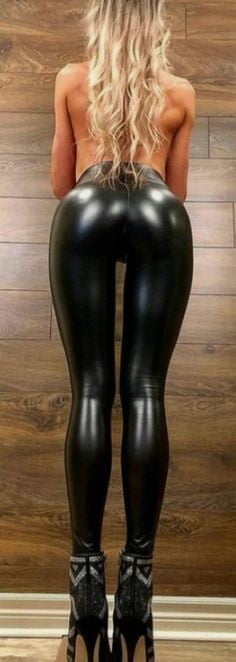 latex pant legging cuir ass  sexy #91672656