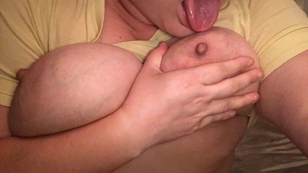 Squeezing my boobs pulling my nipples #87826531