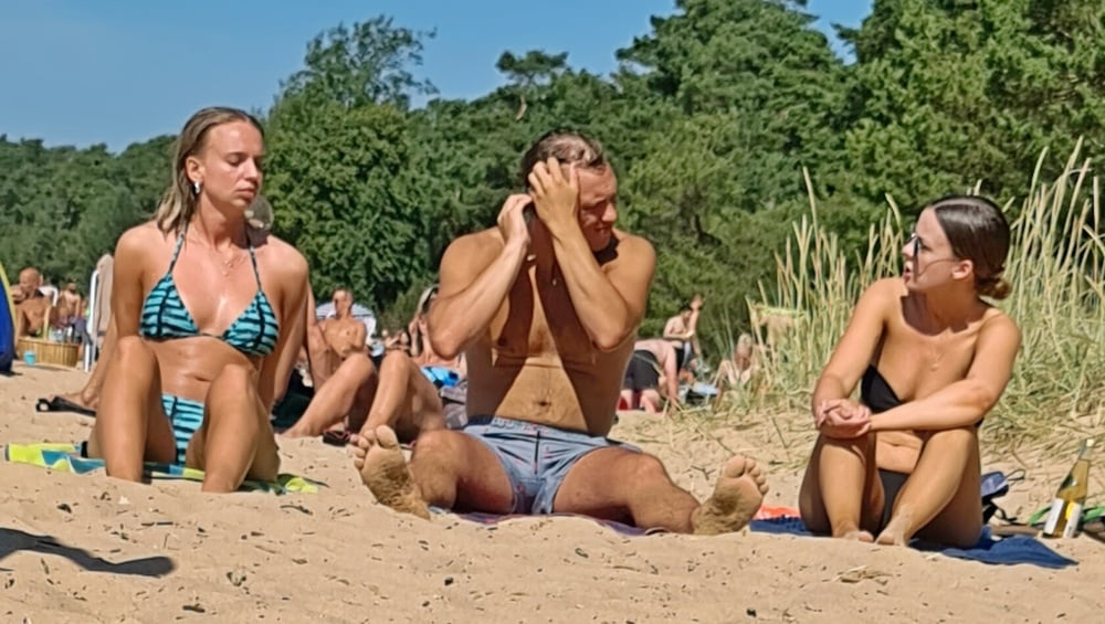 Swedish beach slut nice spread #79775844