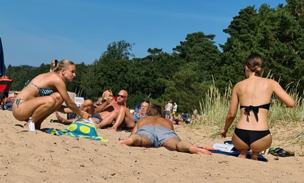 Swedish beach slut nice spread #79775854