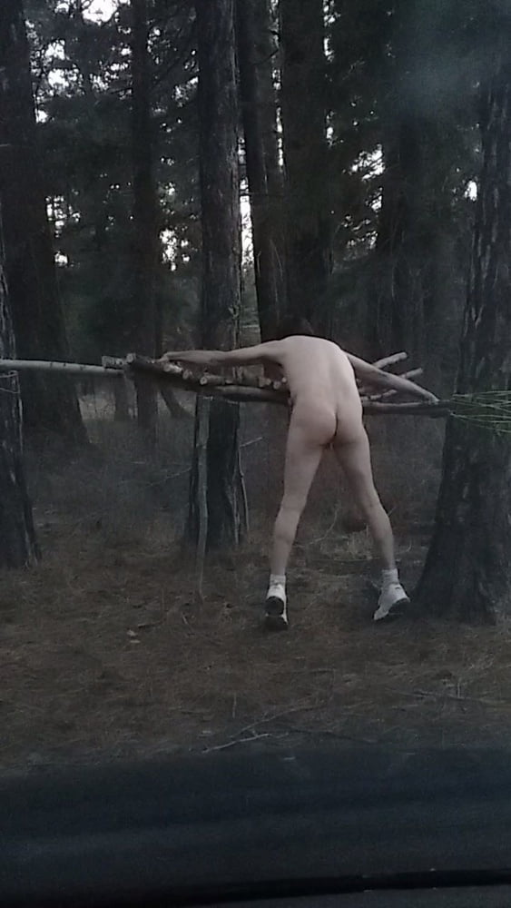 Walking around camp sites nude #106905087