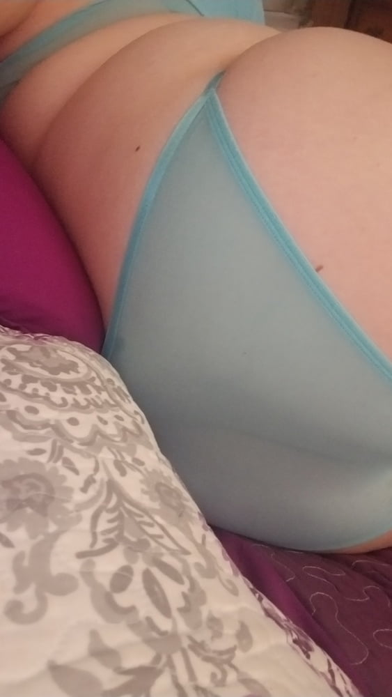 Blue Lace Panty Tease  Bored Housewife Milf Bbw