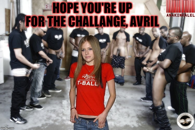 Celebrity gangbang captions #730 (avril)
 #92408675