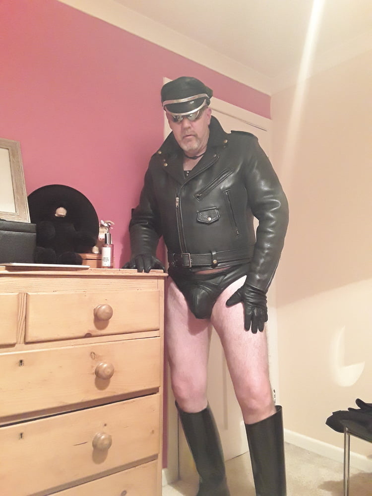 Horny leather slave #105550955