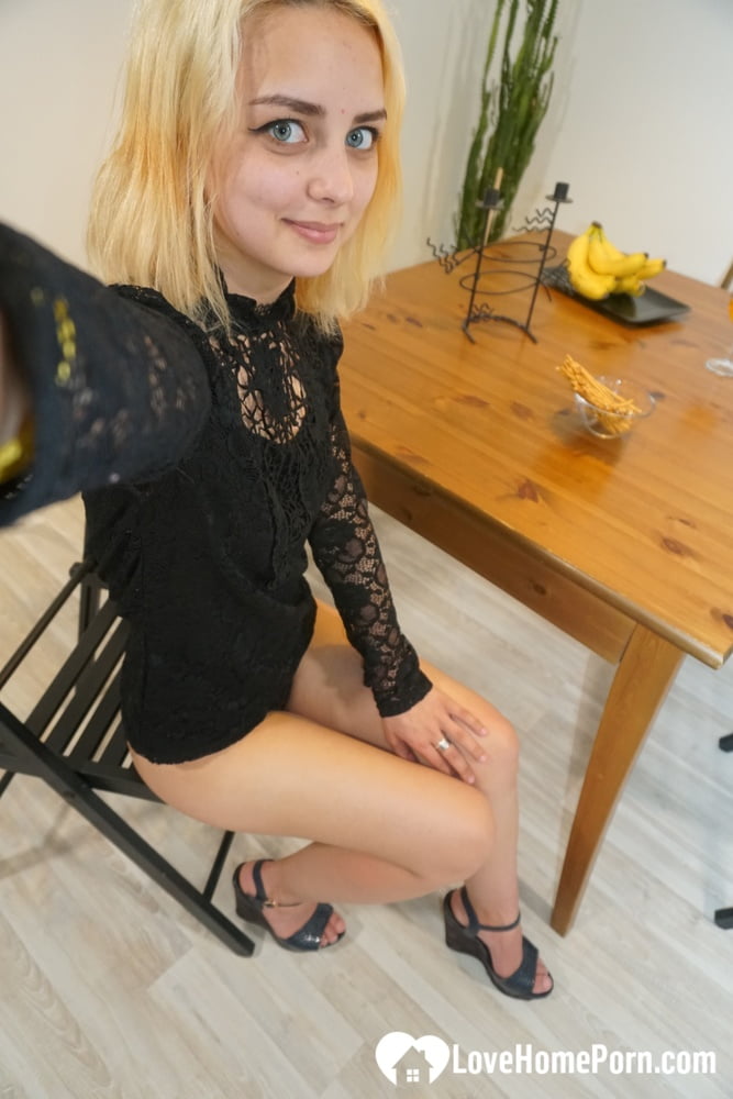 Lovely blonde teases at the office&#039;s couch #107206236