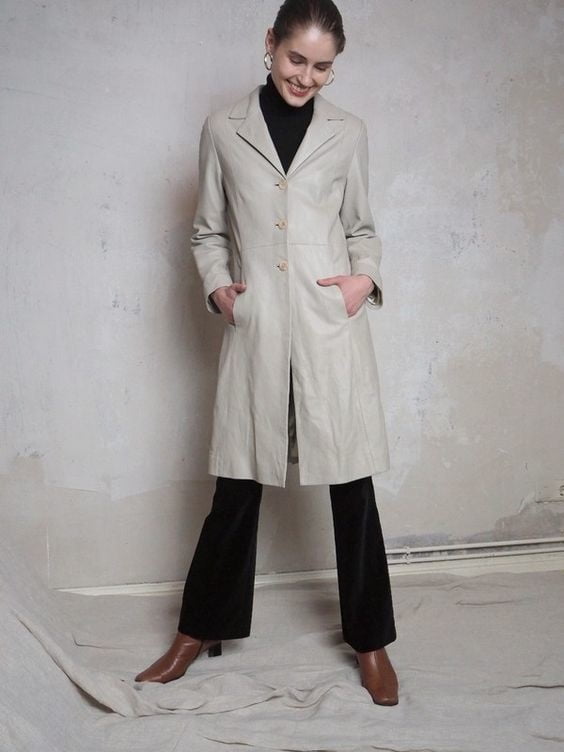 Manteau de cuir blanc 2 - par redbull18
 #102243649